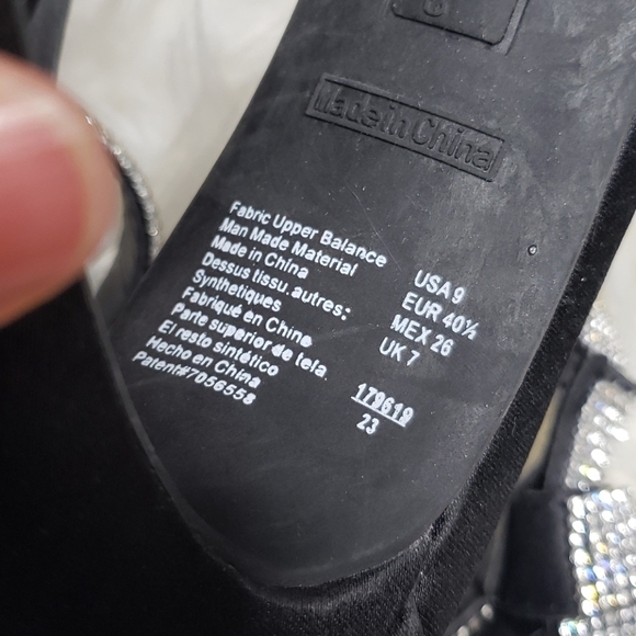 Christain Siriano Black & Rhinestone Heels - Picture 8 of 9